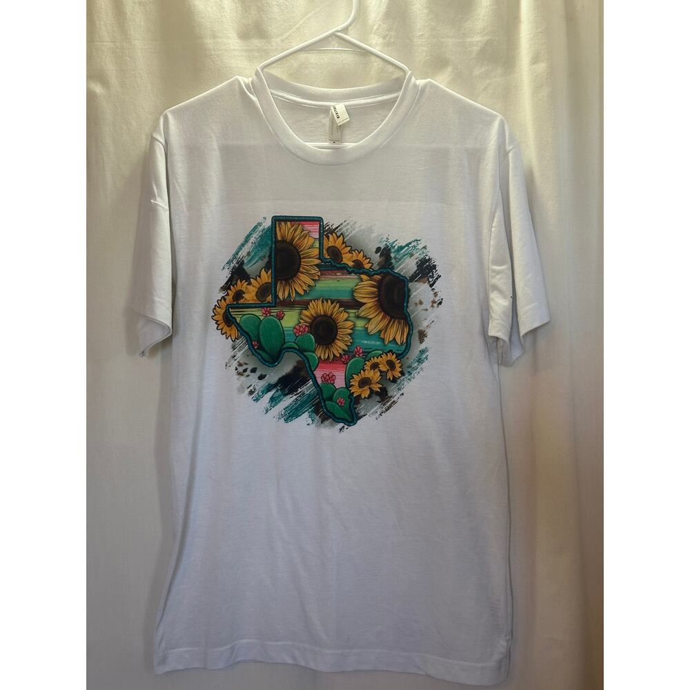 Sunflower Texas Graphic Tee – Sublivie Apparel – Size M